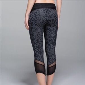 Lululemon Leopard Just Breathe Crop Legging size 4
